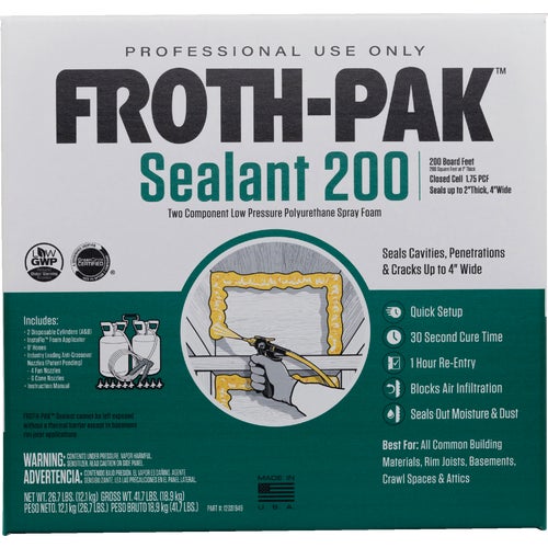 12031949 Froth-Pak 200 2-Component Polyurethane Foam Sealant Kit