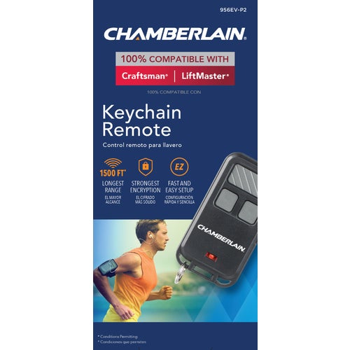 956EV-P2 Chamberlain Garage Door Remote Keychain 956EV-P2, door, garage, remote