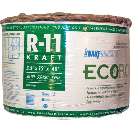 KR91TAK Guardian Knauf Greenguard Kraft Faced Roll Fiberglass Insulation