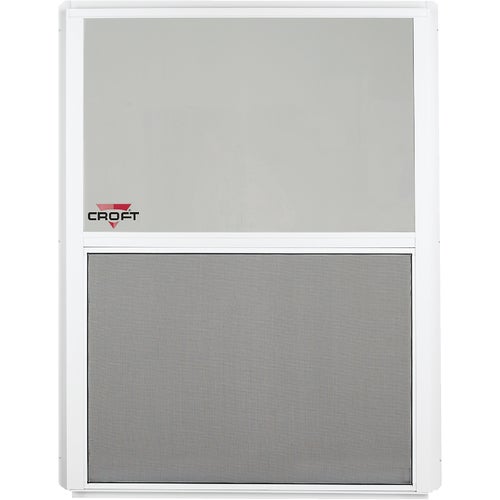 F31714 Croft Series 90 Aluminum Single Hung Window With Half Screen F31714, hung, single, window