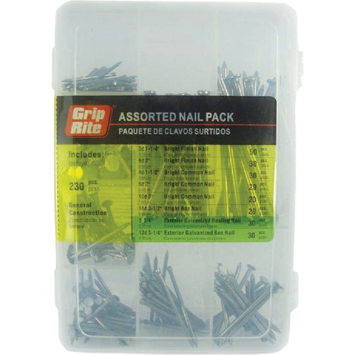 MPGCH Grip-Rite 230-Piece Assorted Nail Multipack