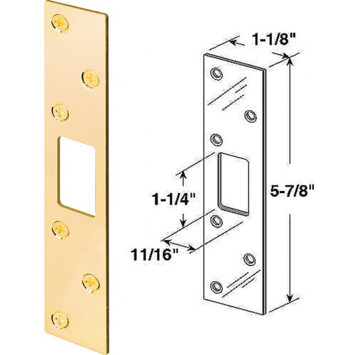 U 9535 DEFENDER SECURITY Heavy-Gauge Deadbolt Security Strike