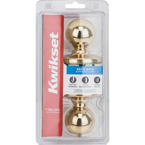 300P 11P CP Kwikset Polo Bed & Bath Knob