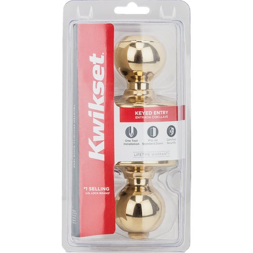 400P 11P CP K6 Kwikset Polo Entry Knob