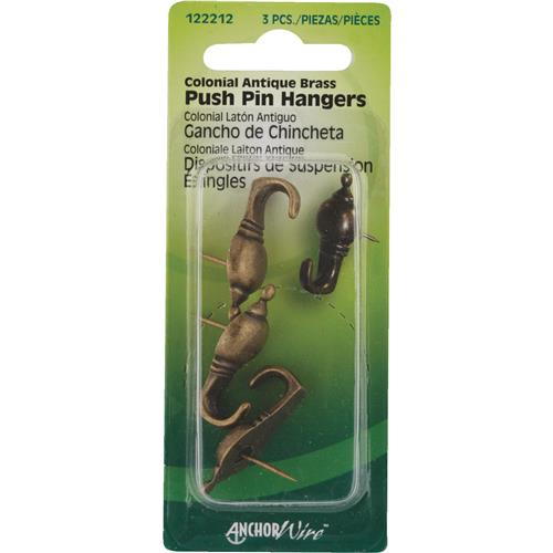 122210 Hillman Anchor Wire Colonial Decorative Push Pin Hanger