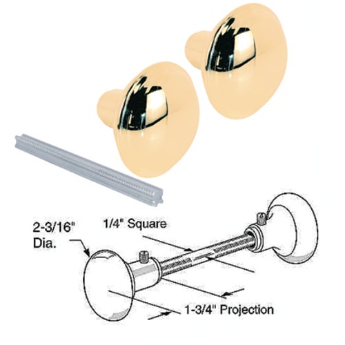 E 2297 Defender Security Passage Brass Knob