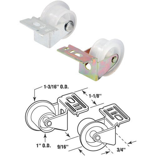 R 7147 Prime-Line Front Drawer Roller Bracket