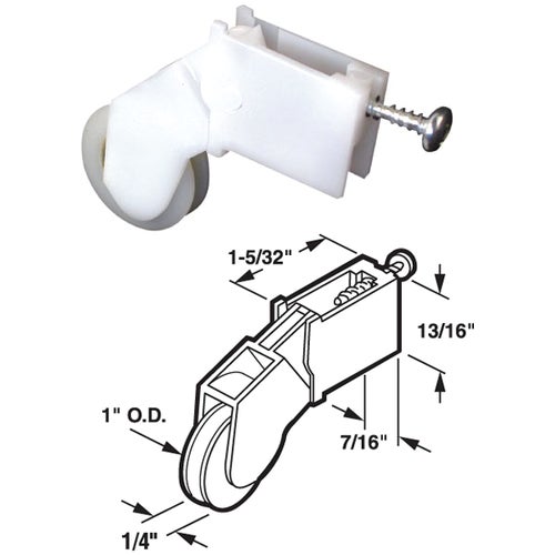 B 645 Prime-Line Adjustable Nylon Screen Door Roller Assembly B 645, door, roller, screen