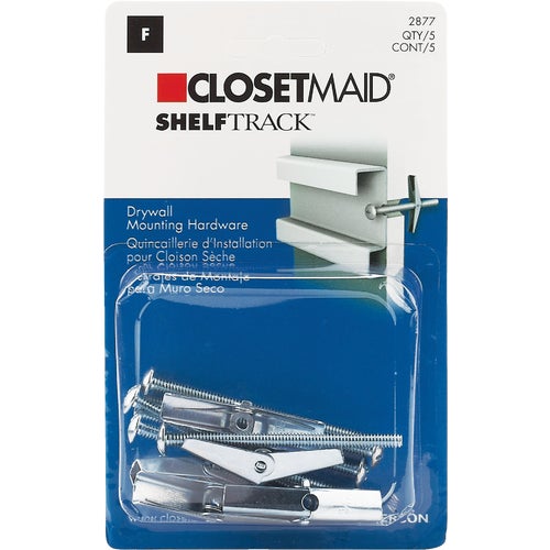 287700 Closetmaid ShelfTrack 5-Piece Hang Track Mounting Hardware