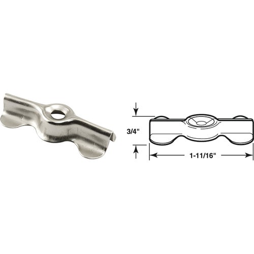 L 5772 Prime-Line Flush Double Wing Clips