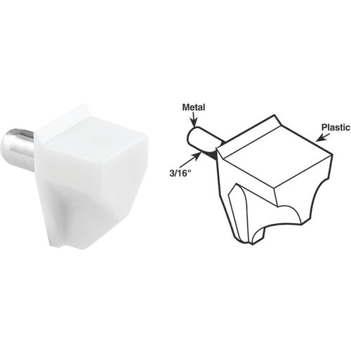 U 10161 Prime-Line 5mm Plastic With Steel Shelf Support