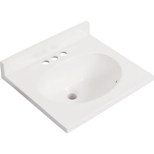 1719OH103111B010110 Modular Vanity Tops Oval Vanity Top w/Non-Drip Edge