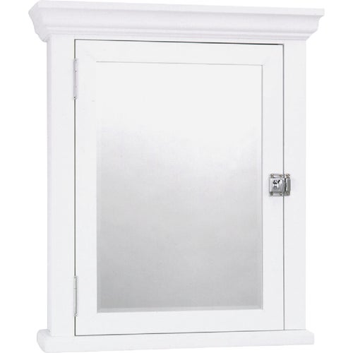 MC10WW Zenith Crown Pediment Medicine Cabinet in White