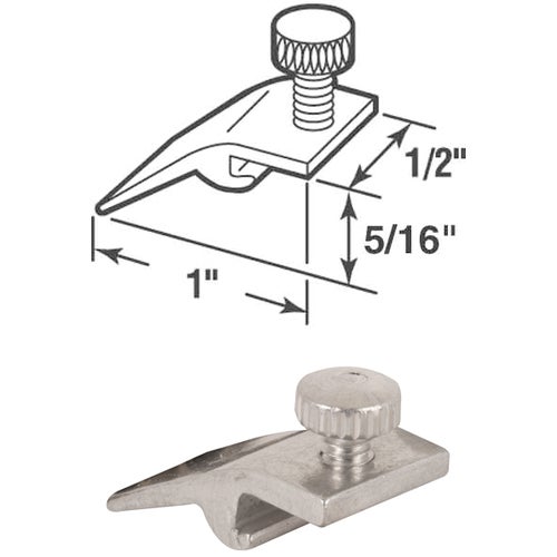 PL7947 Prime-Line 1/2 In. W. x 5/16 In. H. x 1 In. L. Storm Door Panel Clip Image