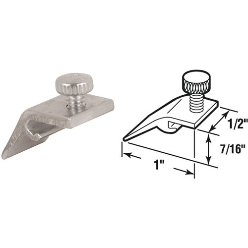 PL7949 Prime-Line 1/2 In. W. x 7/16 In. H. x 15/16 In. L. Storm Door Panel Clip Image