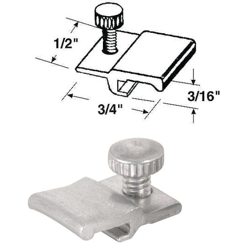 PL7959 Prime-Line 1/2 In. W. x 3/16 In. H. x 3/4 In. L. Storm Door Panel Clip Image