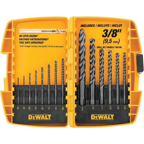 DW1162 DeWalt 14-Piece Black Oxide Drill Bit Set