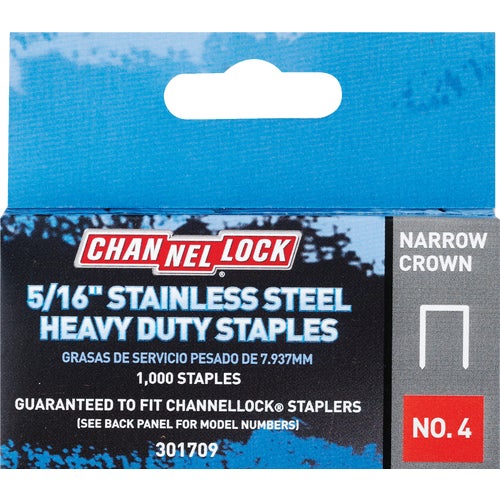 301752 Channellock No. 4 Narrow Crown Staple