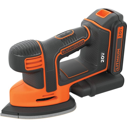 BDCMS20C Black & Decker 20V MAX Lithium-Ion Mouse Cordless Finish Sander Kit