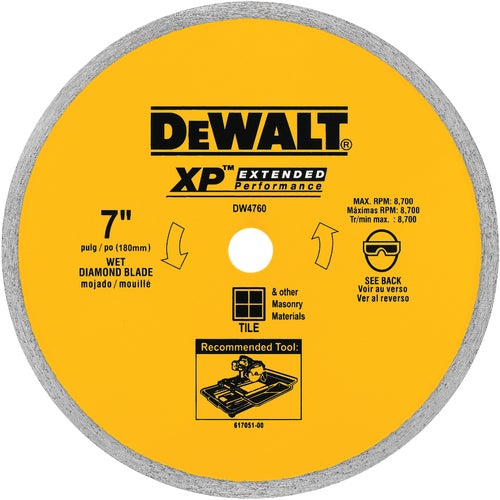 DW4760 DeWalt XP Tile Diamond Blade