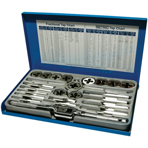 98904 Century Drill & Tool 40-Piece Tap and Die Fractional Set