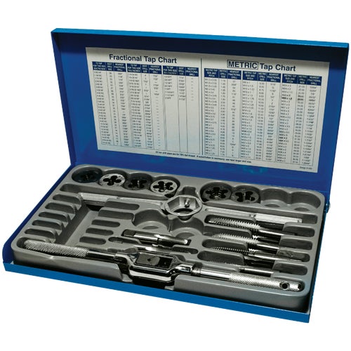 98902 Century Drill & Tool 14-Piece Tap and Die Fractional Set