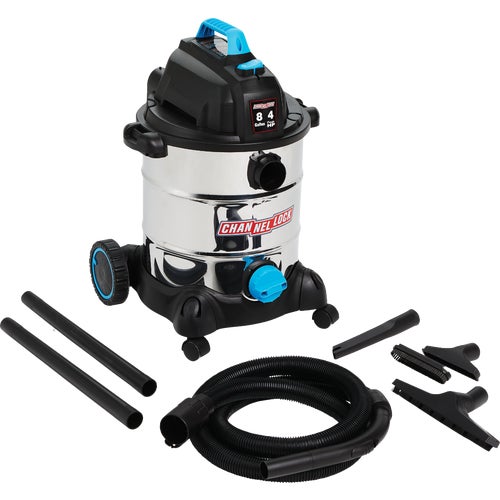 VS810WD.CL Channellock 8 Gal. Stainless Steel Wet/Dry Vacuum