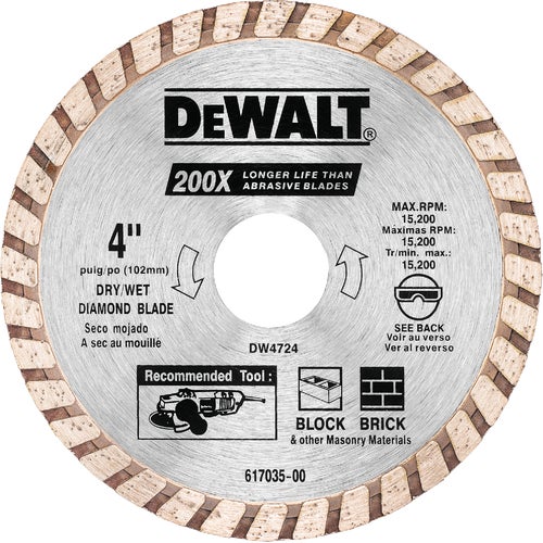 DW4712 DeWalt HP Turbo Diamond Blade