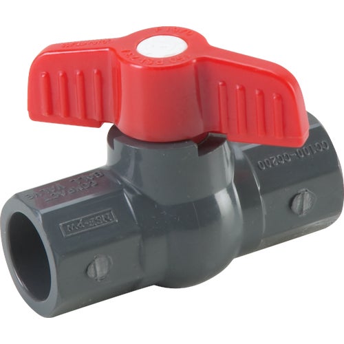 107-603 ProLine PVC Schedule 80 Grey Ball Valve Solvent Weld