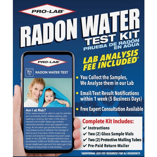 RW103 Pro Lab Radon In Water Test Kit