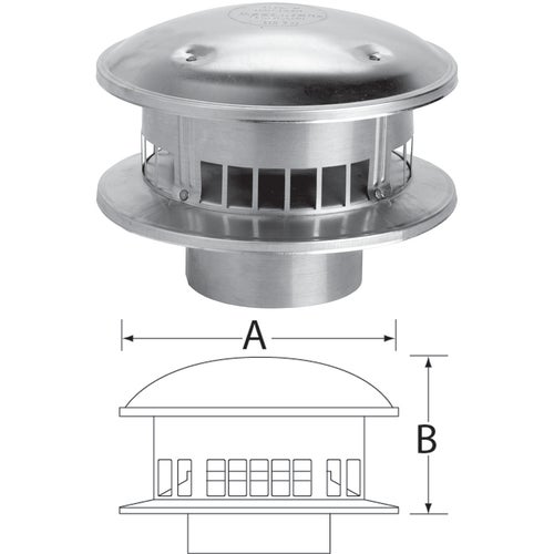 103800 SELKIRK RV Gas Vent Cap