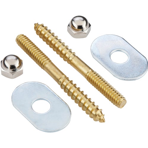 60315 Do it Best Brass Toilet Screw Set