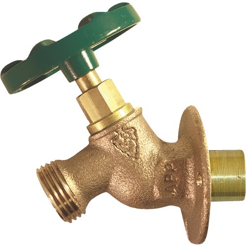 255SWLF Arrowhead Brass Sillcock Faucet Solid Flange Copper Sweat