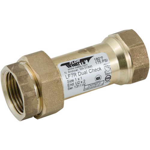 LF7RU2-2 1 Watts Dual Check Low Lead Backflow Preventer