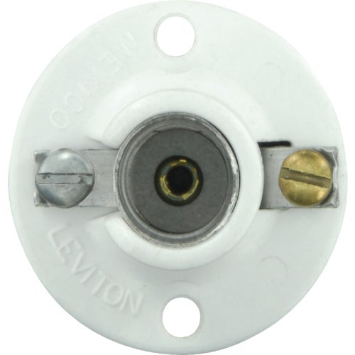 105-10028 Leviton Cleat-Type Flush Mount Lampholder