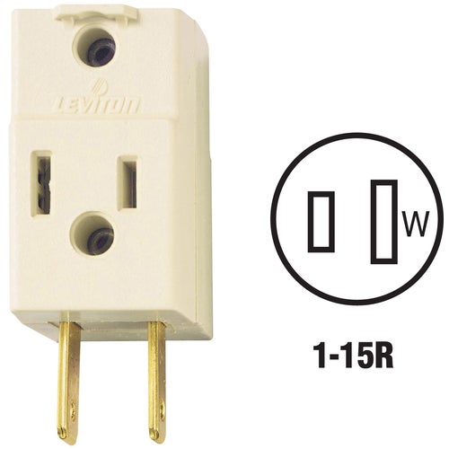 C22-00531-00W Leviton Triple Outlet Cube Tap