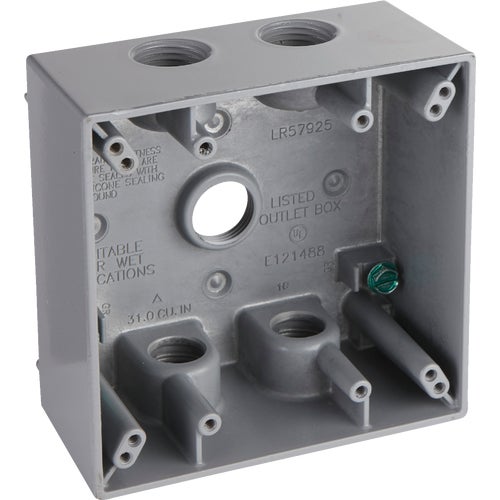 5337-0 Bell Aluminum Weatherproof Outdoor Outlet Box