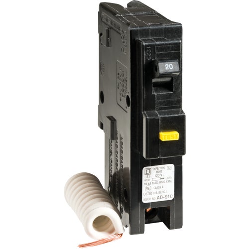 HOM120GFICP Square D Homeline Single-Pole GFCI Breaker