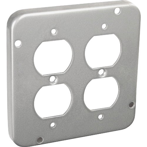 979 Raco 2-Duplex Receptacle Square Device Cover