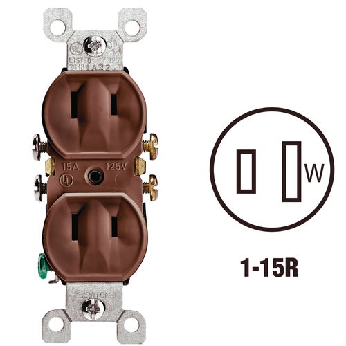 006-00223-00I Leviton Duplex Outlet