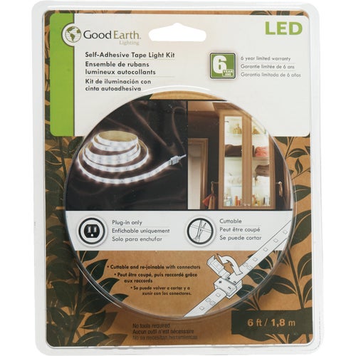 AC1067-WHG-06LF0-G Good Earth Lighting Plug-In LED Under Cabinet Tape Light