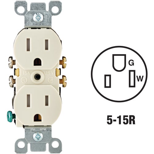 N01-T5320-00I Leviton Tamper Resistant Duplex Outlet