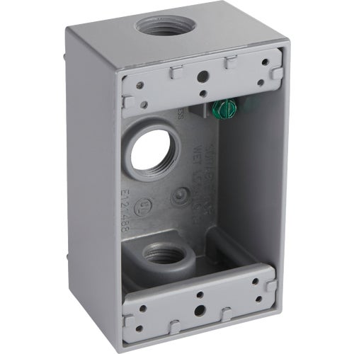 5320-2 Bell Single-Gang Aluminum Weatherproof Outdoor Outlet Box