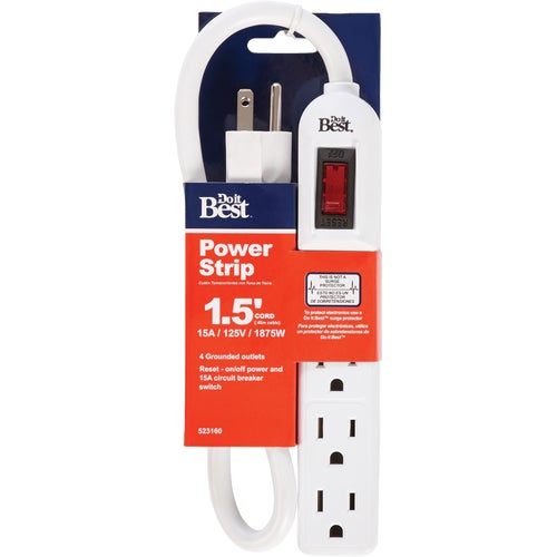 LTS-4 Do it Best 4-Outlet Power Strip