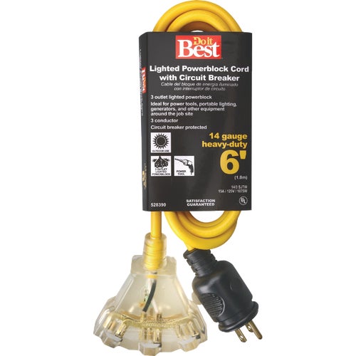 553306 Do it Best 14/3 Circuit Breaker Protected Extension Cord