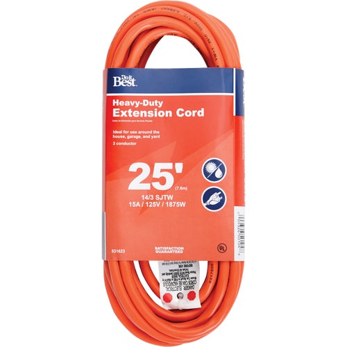 OU-JTW-143-50-OR Do it Best 14/3 Heavy-Duty Outdoor Extension Cord