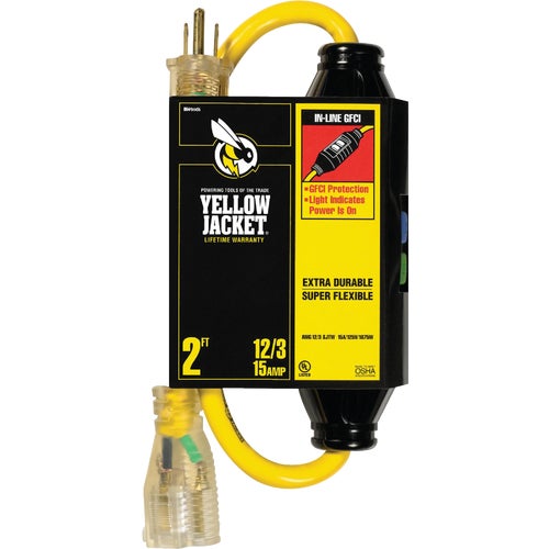 2817 Yellow Jacket 12/3 Contractor Grade GFCI Extension Cord