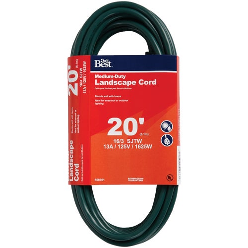 OU-JTW163-20X-GR Do it Best 16/3 Landscape Extension Cord