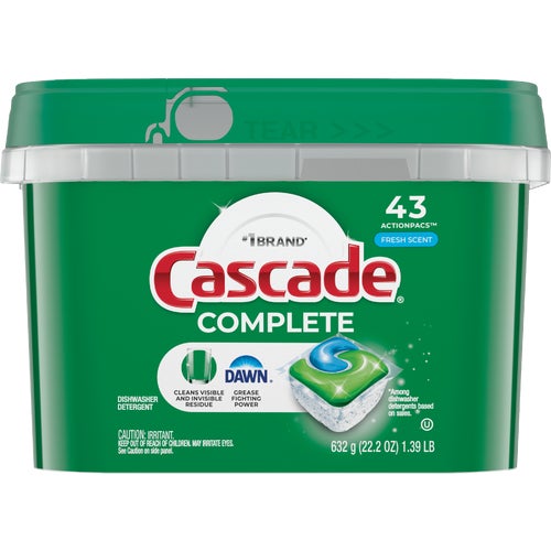 98208 Cascade Complete Action Pacs Dishwasher Detergent