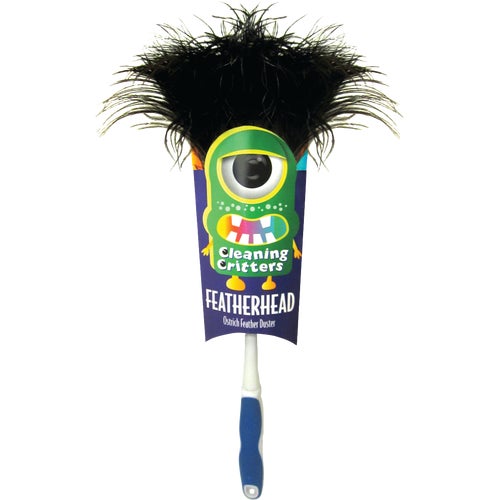 32026 Ettore Cleaning Critters Featherhead Duster With Ergonomic Handle